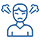 Icon of a calm face with a storm cloud above, symbolizing anger management