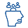 Icon of a person with a cloud of scribbles above their head indicating anxiety