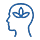 Icon of a person meditating to symbolize stress management